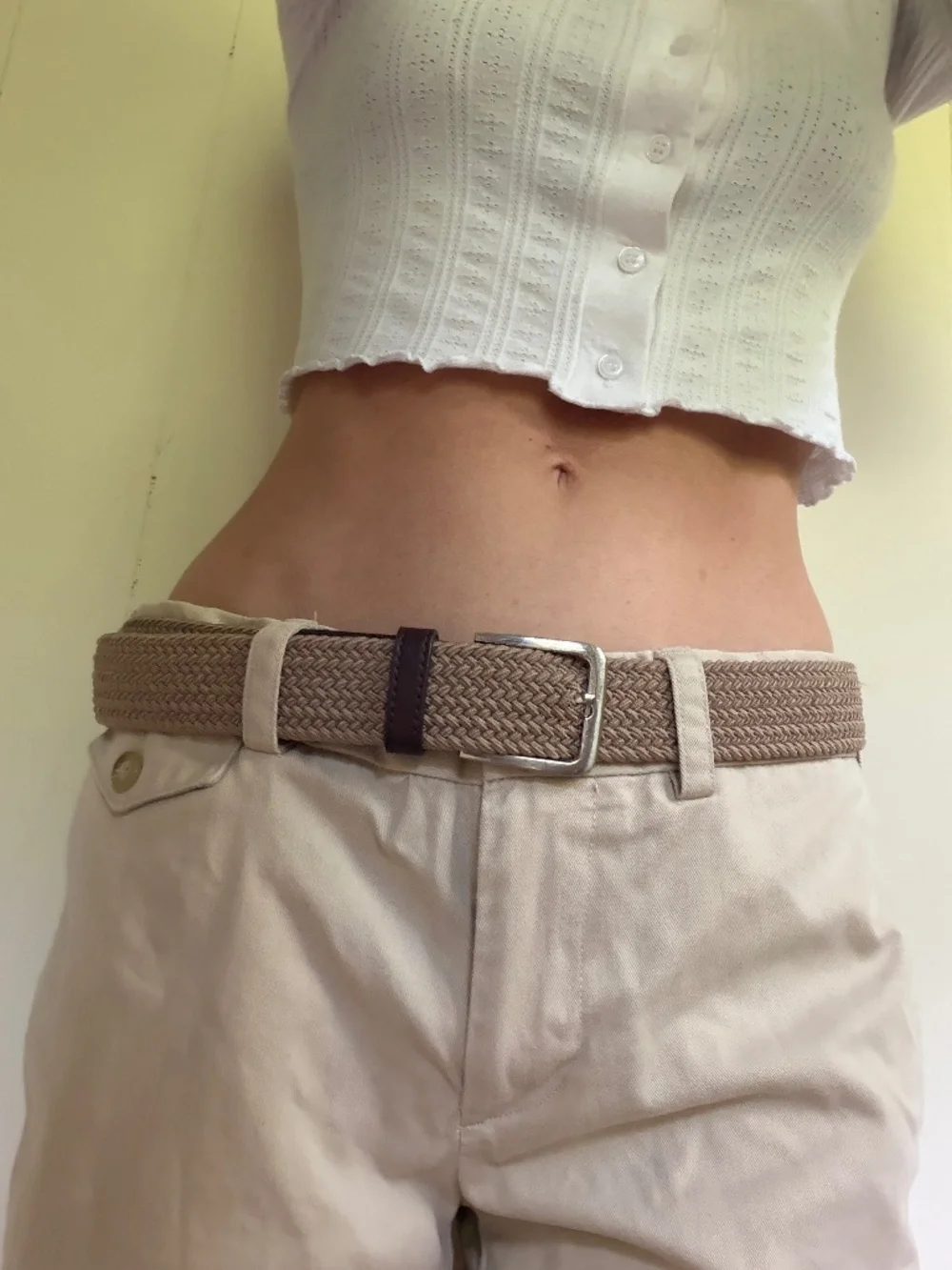 vegan leather summer fabric belt